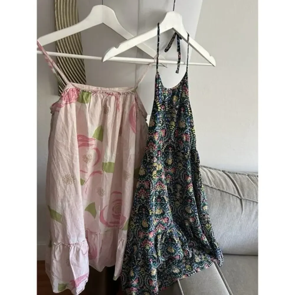Gap Sleeveless Girls Floral Dress Bundle,Of 2 Size 12 Summers Cottagecore ,
